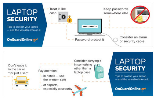 Laptop Security bookmark