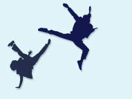 Image of dancing silhouettes from American Audition poster