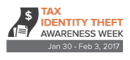 Logo: Tax Identity Theft Awareness Week, January 30 through February 3