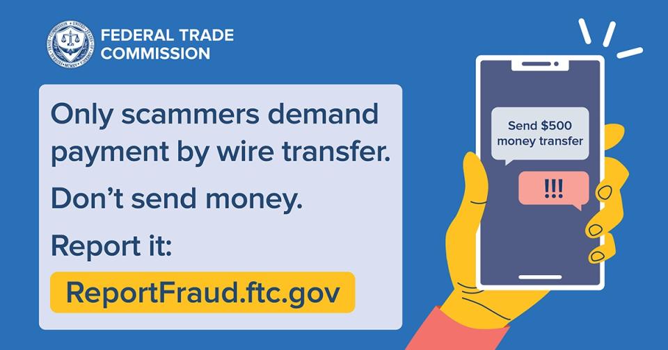 Only scammers demand payment by money transfer. Don't send payment.