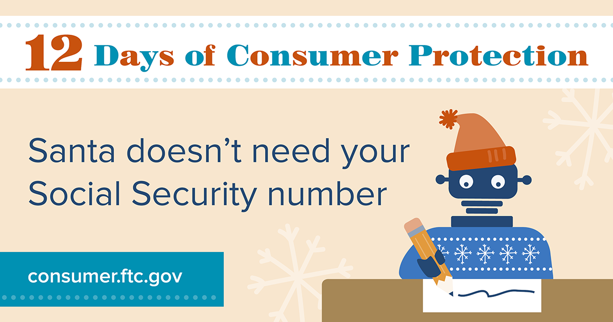 Santa doesn't need your Social Security number