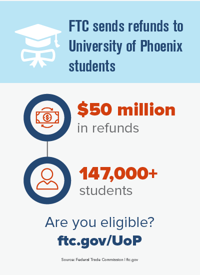 University of Phoenix students get payments | FTC Consumer Information