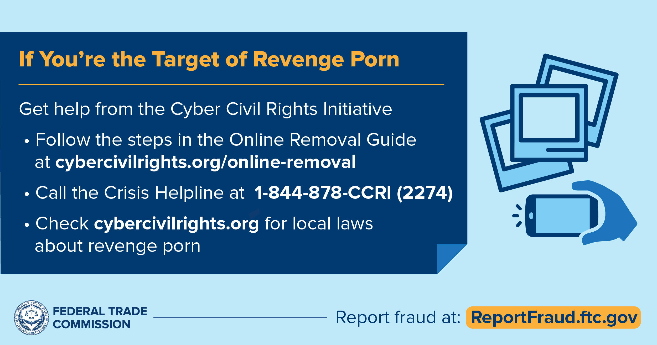 What To Do If You're the Target of Revenge Porn | FTC Consumer Information