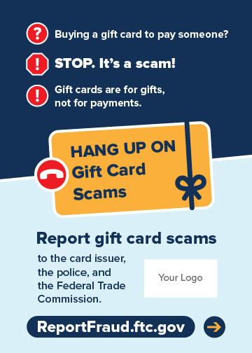 Stop Gift Card Scams Ftc Consumer Information