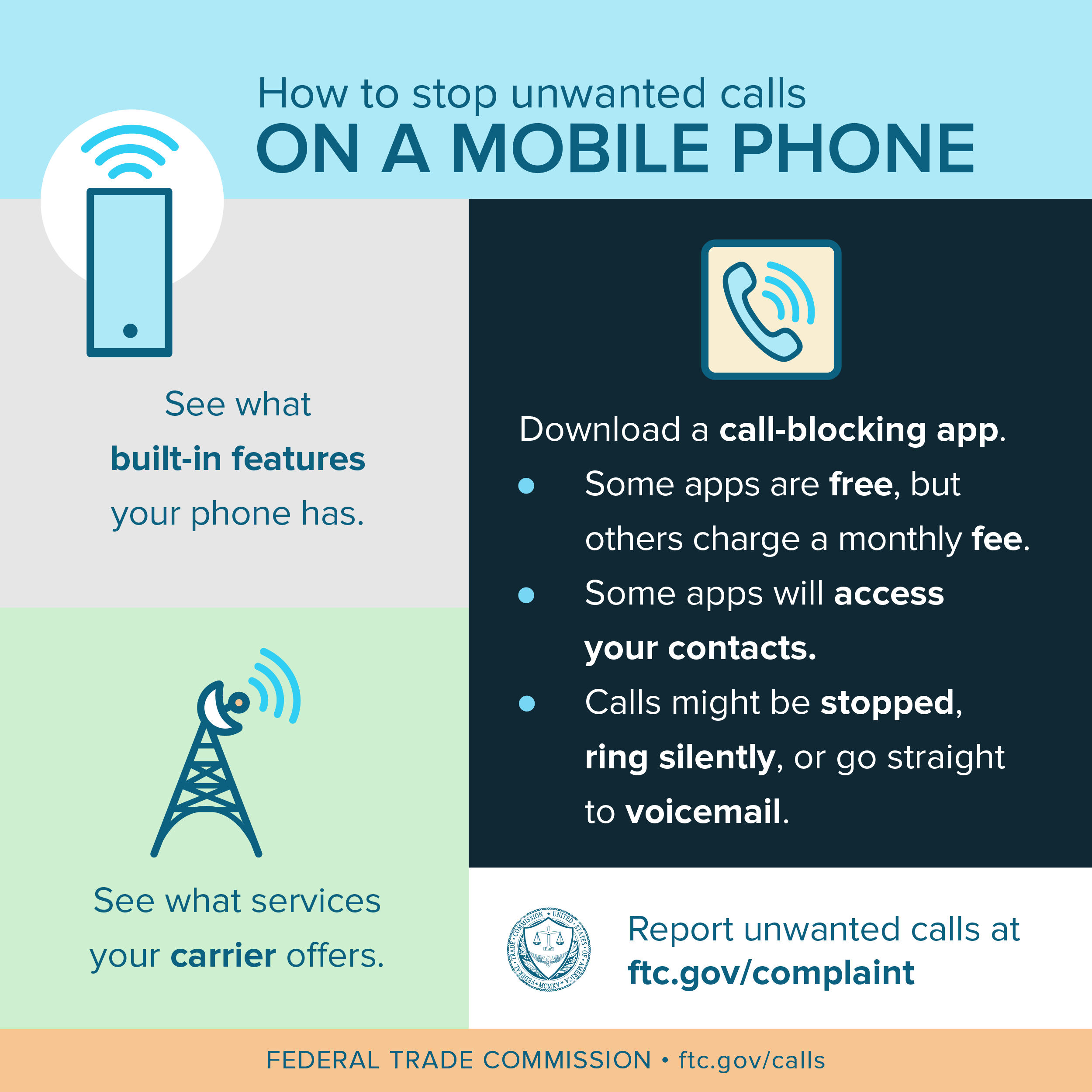 How to Stop Unwanted Calls | FTC Consumer Information